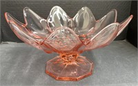 (AV) McKee Pink Depression Glass Colonial Footed