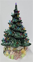 (AF) Vintage 1980 17" Ceramic Lighted Christmas