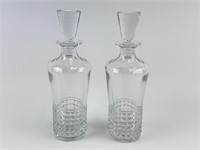 12.5" Crystal Glass Decanters