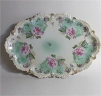 ANTIQUE LIMOGES MARKED 933 HAND PAINTED FLOWER