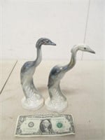 Pair Walter Lewis Florida Art Ceramic Cranes