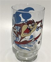 Looney Tunes Tazmanian Devil Drinking Glass Tiki