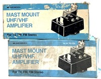 (2) ARCHER Mast Mount UHF/VHF Amplifier 15-1124