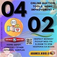Next auction date Apr 2nd 1st item sells at 10AM