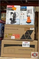 (5 pcs) assorted sump pump, utility pump,