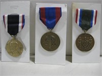 Three Antique Army Medals