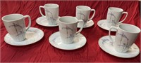 CORELLE coordinates Lilac pattern porcelain cups