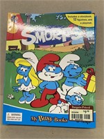 Smurfs figures story book playset