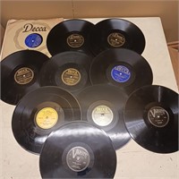 Decca Records Phonograph Music Lot