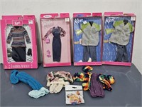 Barbie & Ken vintage clothing in package w/