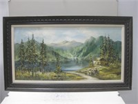 32.25"x 56.5" Signed Framed Painting
