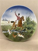 Germany hand-painted fox hunt plate