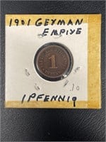 RARE GERMANY EMPIYE 1 pfennig
