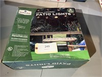 NEVER USED METAL LANTERN PATIO LIGHTS