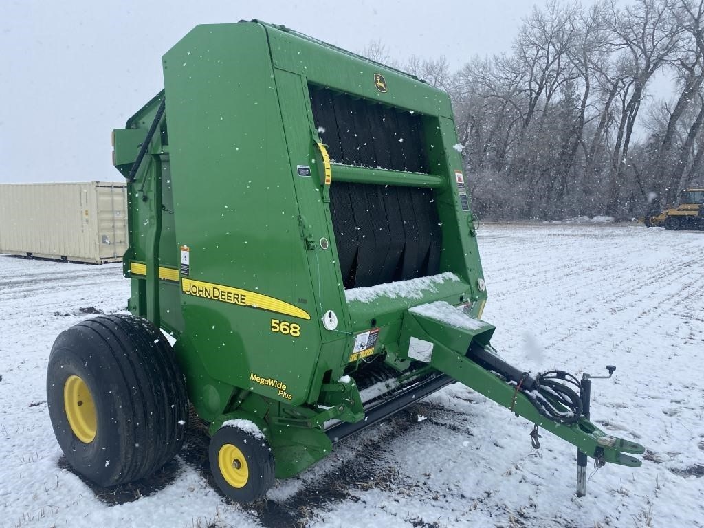 2008 JD 568 baler, Low bale count, 1 owner always