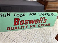 DOUBLE SIDED BENCH ADVERTISING SIGN: SIDE 1-