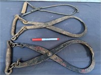 (3X) ANTIQUE ICE TONGS