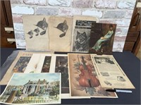 BOX LOT:SELECTION OF ASSORTED PRINTS AND