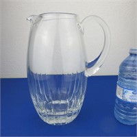 Large Crystal Pitcher 10.5" High