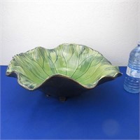 Large Lily Pad Footed Bowl 15.25" D