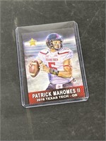 Patrick Mahomes 2016 Texas Tech Rookie Card