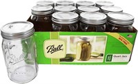 SM3084  Ball Wide Mouth Quarts Jars 12-Pack