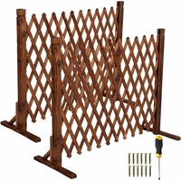 E7536  Uyoyous Wood Fence 27.5 x 63 Pet Gate