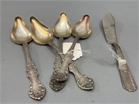 Hollywood Silver Plate Spoons & Pate/Butter Knife