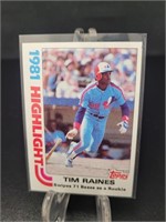 1982 Topps, Tim Raines baseball card