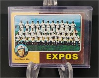 1975 Topps, Montreal Expos team baseball card
