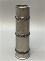 Norwegian BM Brutalist Pewter Cylinder Vase
