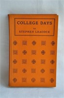 Stephen Leacock. College Days. Toronto: S.B.