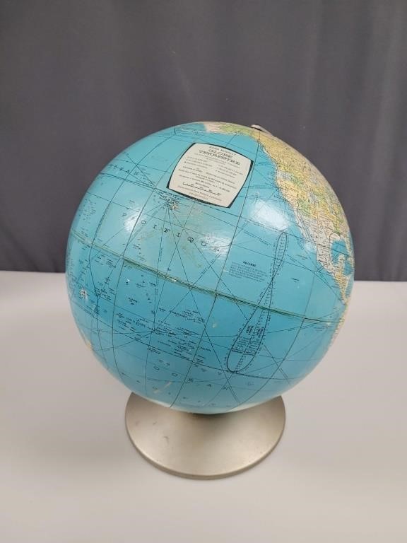 1970's Rand McNally Globe Terrestre ( Francais)