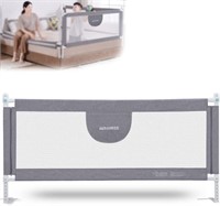 $70  80 Long Bed Rail Guard for Kids  Gray/White