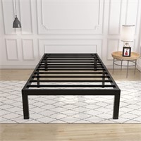 $110  14 Inch 4000lbs Bed Frame/Steel Slat  Twin