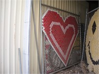Fence Panel, Heart, 7' x 8', qty 1 ea