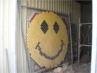 Fence Panel, Smiley Face, 7' x 8', qty 1 ea