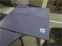 2 x laminated rectangular class room tables