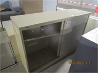 Steel 2 sliding door storage cabinet