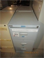 2 x Assorted steel 3 drawer filing cabinets