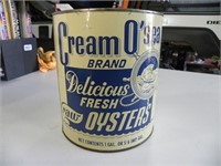Cream O Sea old Oyster Tin Can