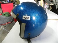 Blue Sparkle Motorcycle helmet