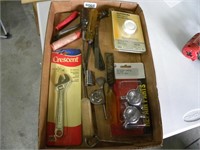 Crescent Wrench, Starrett ,tools etc