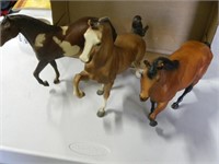 3 Brown Breyer Horses