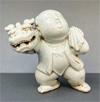 Hirado Ware Porcelain Figurine,  3.5" Height,