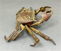 Meiji Era Articulated Bronze Crab Highly detailed
