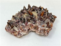 Calcite with Hematite Crystal, 408g, 5"x4"