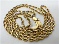 14 Rope Necklace, 6.80g, 2.07mm, 22" Length