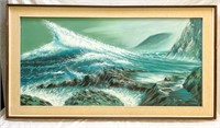 Original Wave Seascape by SK-Che 53"x29"