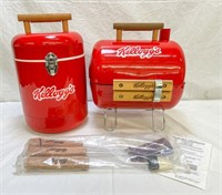 Red Kellog's Cooler & Mini-Grill, Handi-Boy Inc